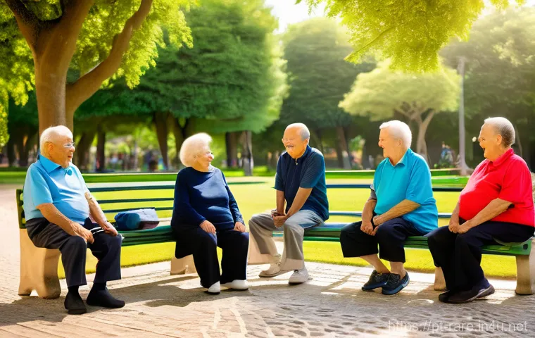 파킨슨병 환자를 위한 전문 병원 - **Prompt:** A warm and collaborative scene showcasing a multidisciplinary care team supporting an ol...