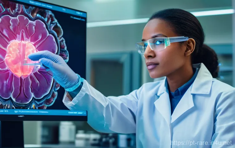 다발성 경화증 최신 연구 결과 - **Prompt 1: Unraveling the EBV-MS Connection for Prevention**
    "A bright, modern laboratory bathe...